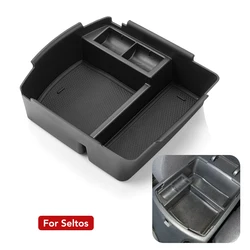For Kia Seltos 2020 2021 2022 2023 2024 Accessories Centre Console Organizer Tray Center Armrest Storage Box Coin Storage Holder