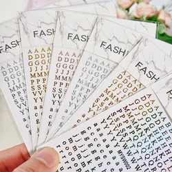 1pcs Alphabets Nails Sticker DIY Manicure Adhesive Decals English Letter Design Slider for DIY Nail Art Decorations