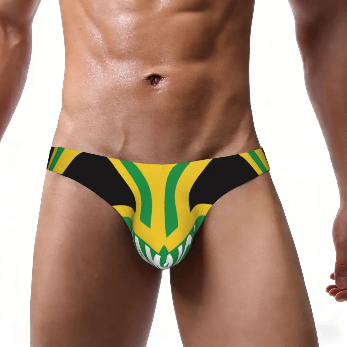 Sexy Man's Underwear Briefs Jamaican Flag Men Underpants