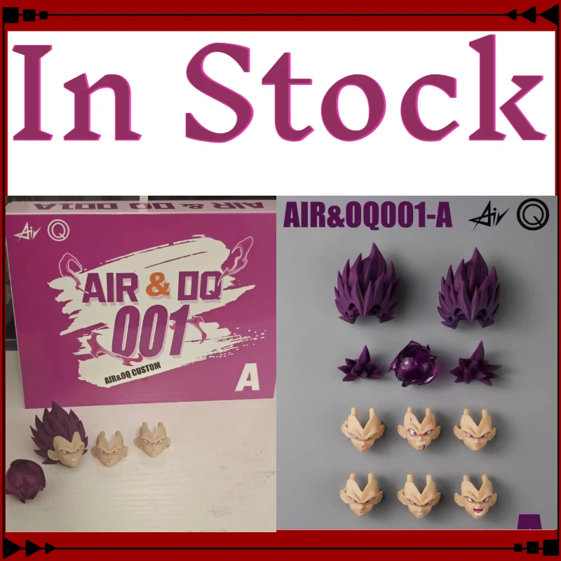 

In Stock Air&OQ Studio Dragon Ball Shf Super Saiyan SSJ Majin Vegeta Head Accessories Anime Characters Action Figures