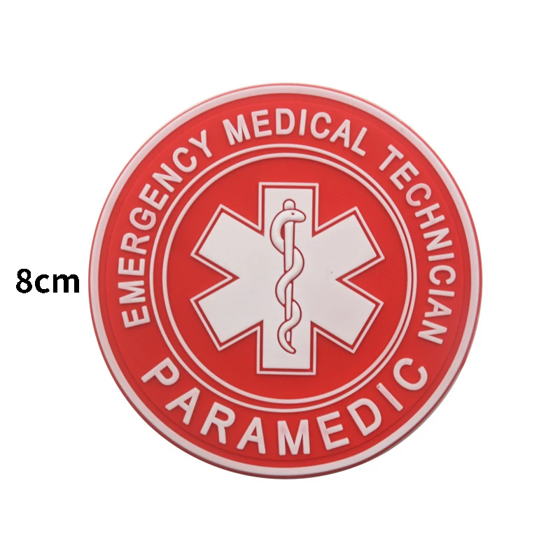 IR Red Cross Paramedic EMT EMS  Combat Medic First Aid Patches Reflective Tactical Medical Insignia Patch Badge