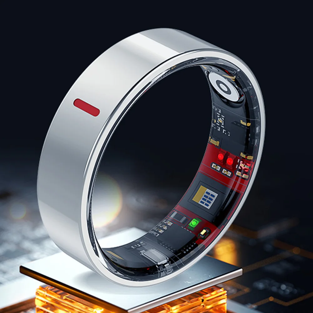 

Умное кольцо для мониторинга здоровья для мужчин и женщин, измерение частоты сердечных сокращений, артериального давления, контроль сна, водонепроницаемость 5ATM, несколько спортивных режимов