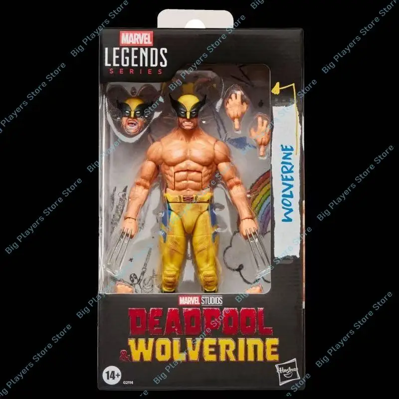 

Hasbro Marvel Legends Deadpool & Wolverine Shirtless Version Muscular Wolverine Articulated Action Figure Model