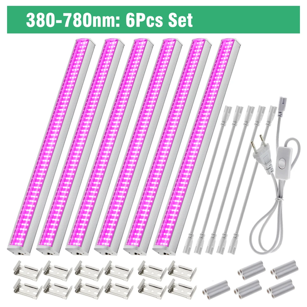 Volledige Spectrum LED Groei Buis 4000 K/Paars/Zonnelicht Plant Lamp Kas Hydrocultuur Bloem Groei Lamp