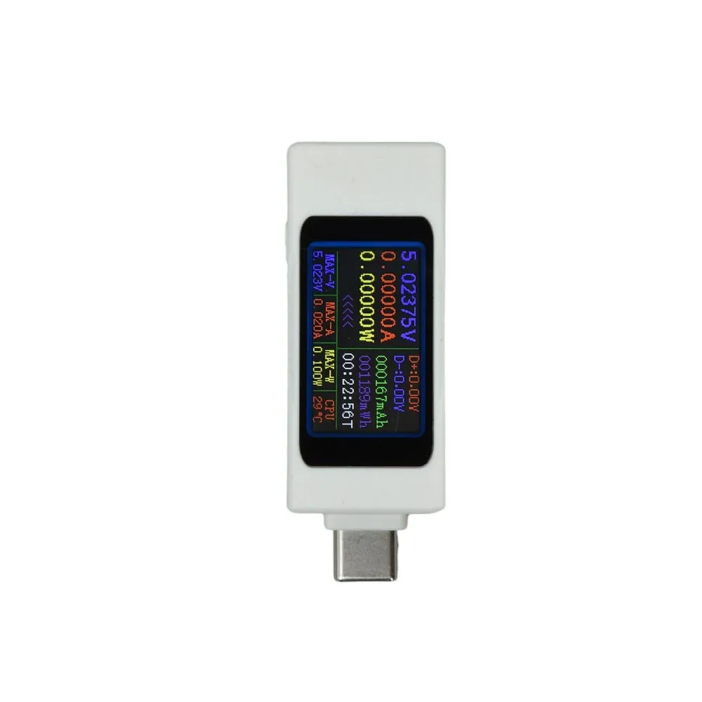 DC4‑30V Digital Voltmeter Ammeter Power Meter Bidirectional Current Tester 0‑6.5A 195W Capacity Energy Time Temperature Monitor