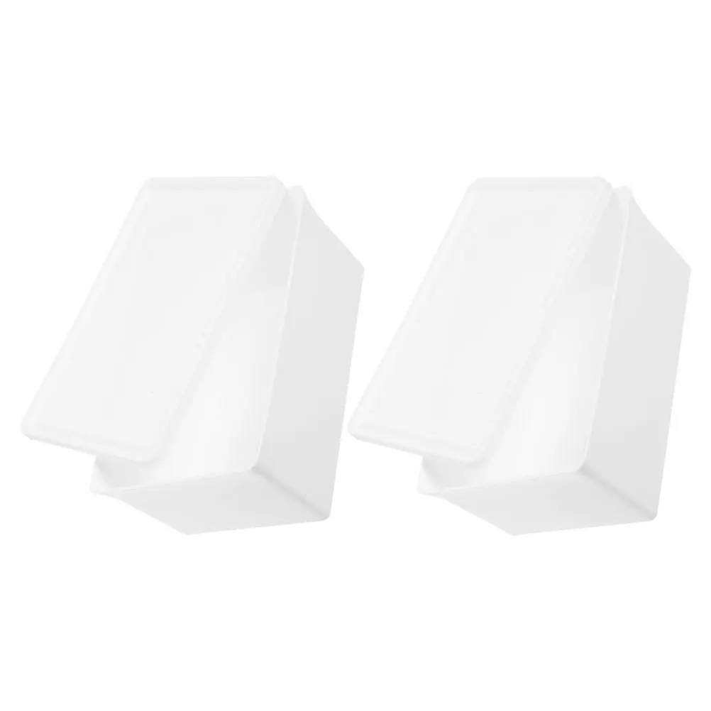 

2Pcs Laundry Holder Large Capacity Powder Container Lid Design Moisture Proof ganizer Dryer Sheet Box Storage Solution