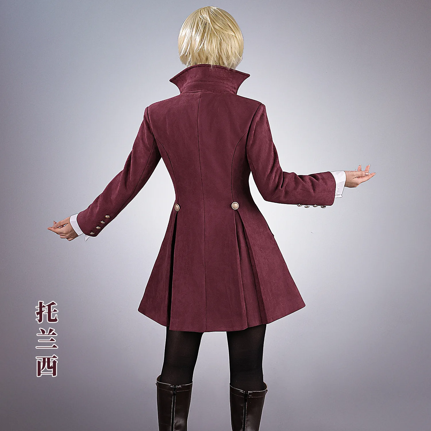 Anime alois trancy cosplay costumes Suits black butler Kuroshitsuji uniform dress cosplay halloween Wig Accessories for Party view 5