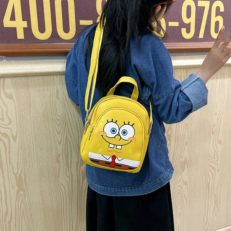 Spongebob Kindergarten School Bags Cute Simplicity Patrick Star Kids Backpack Anime Bags for Girls SquarePants Kawaii Back Pack