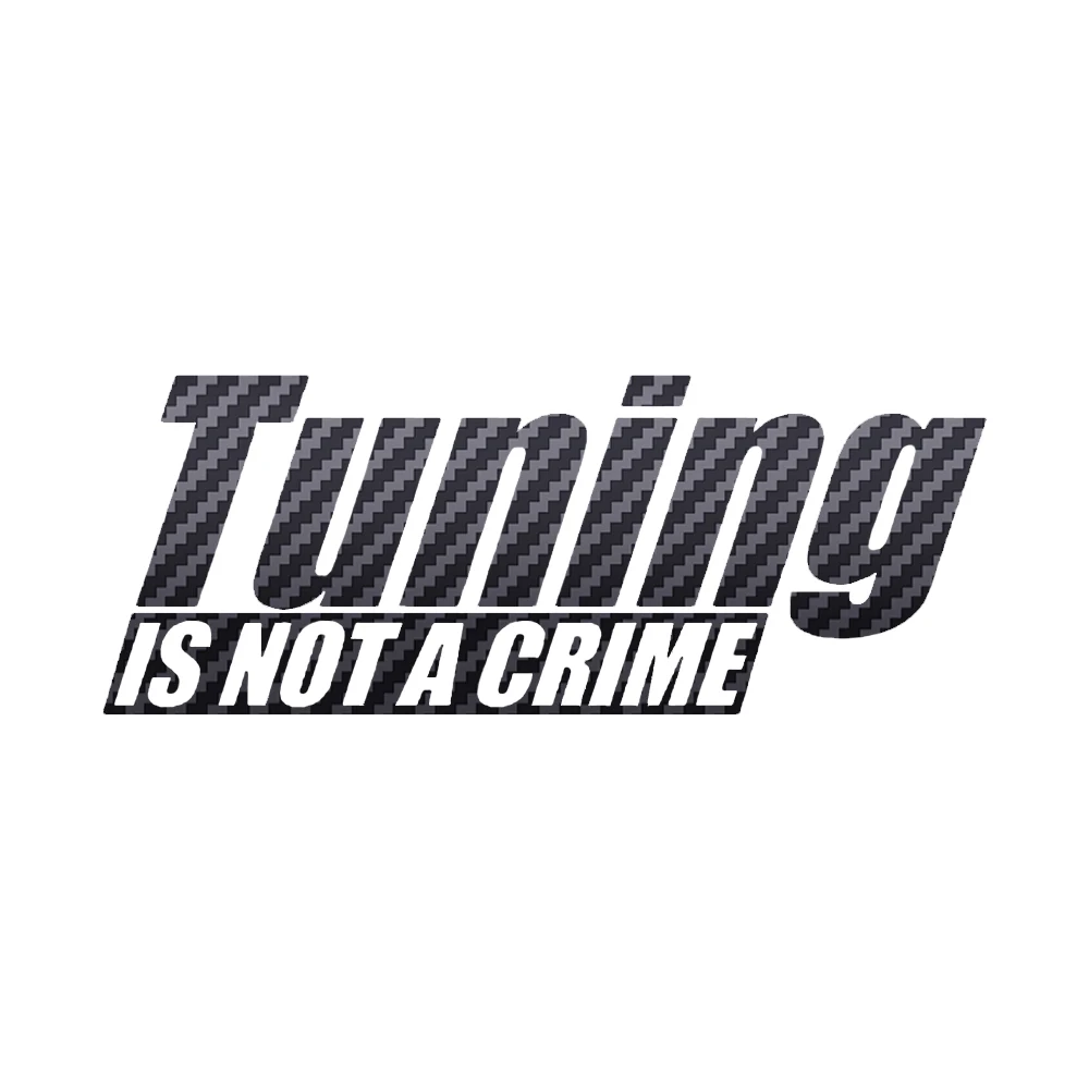 오토바이 스티커 튜닝은 범죄가 아닙니다 비닐 데칼 자전거 헬멧 자동차 오토바이 장식 데칼 15.8CM*6CM 데칼 스티커
