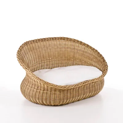 

Outdoor balcony rattan chair sofa coffee table three-piece combination