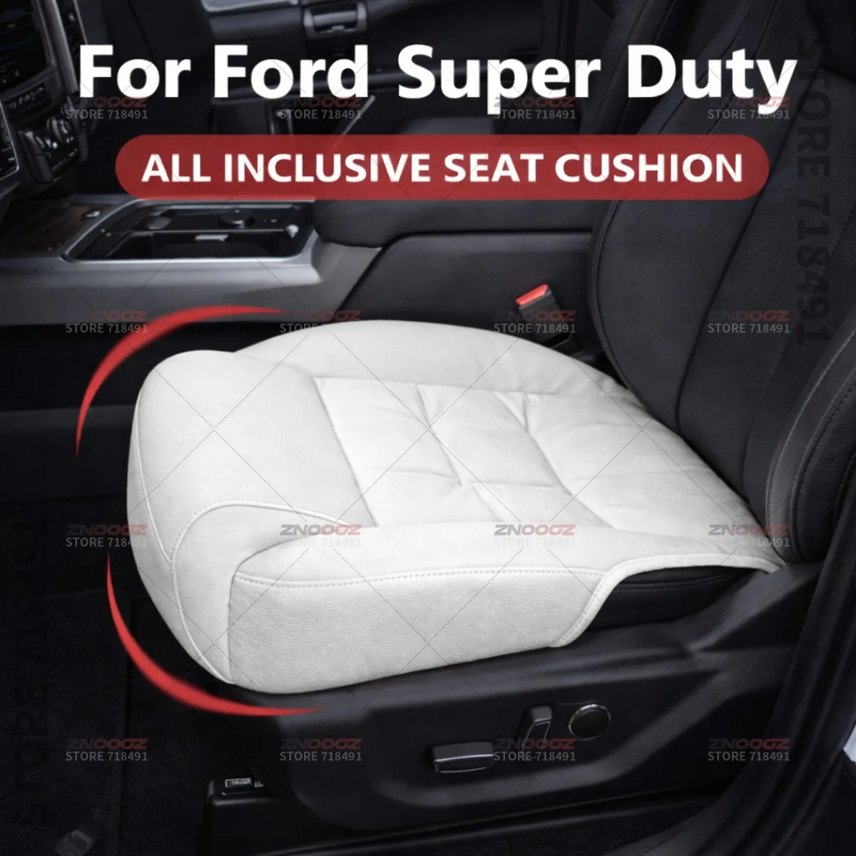 

Car Seat Leg Support Extension Seat Cover Memory Foam Extender Cushion Interior Accessories For Ford Super Duty