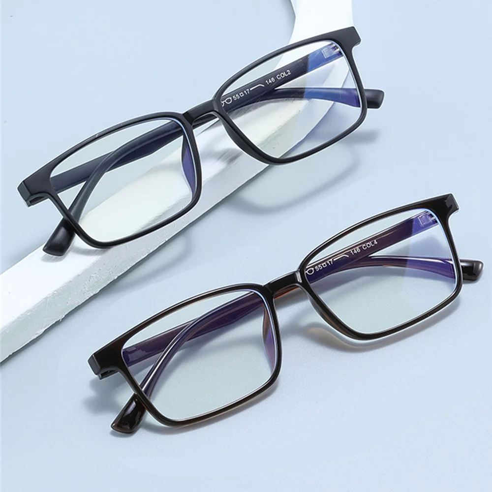VIVIBEE Classic Men Optical TR90 Matte Black Customized Prescription Glasses Myopia Eyewear Astigmatism Eyeglasses