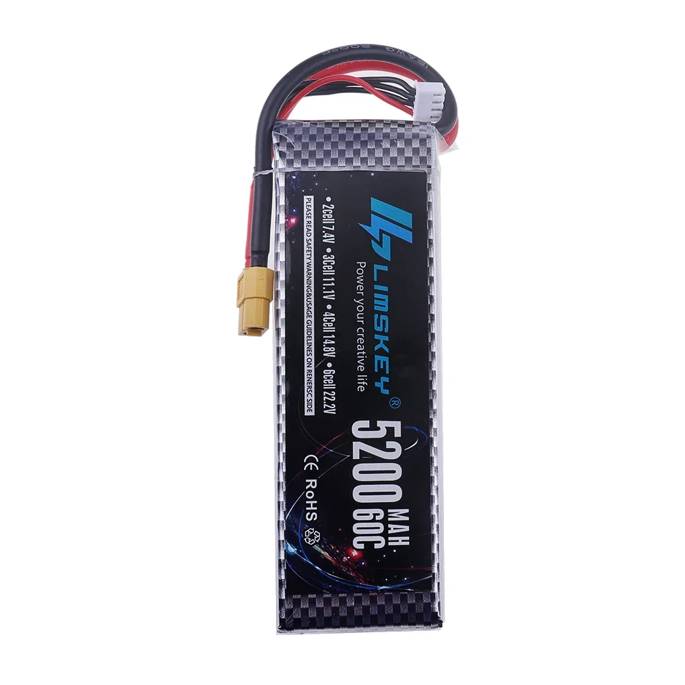 3S Lipo Battery 11.1V 5200mah 60C For RC Car Quadcopter Drone Airplane Helicopter With XT60 Deans T XT90 EC5 11.1V Battery