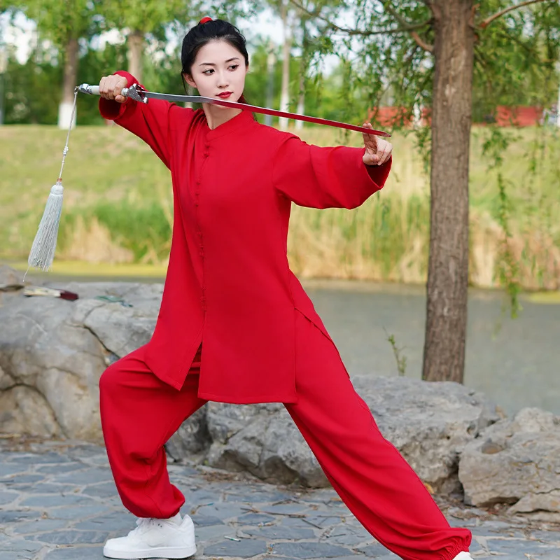 2026 Spring, Summer, Autumn New Tai Ji Suit Men and Women Martial Arts Wear Performance Exercise Clothing Retro Chinese Style
