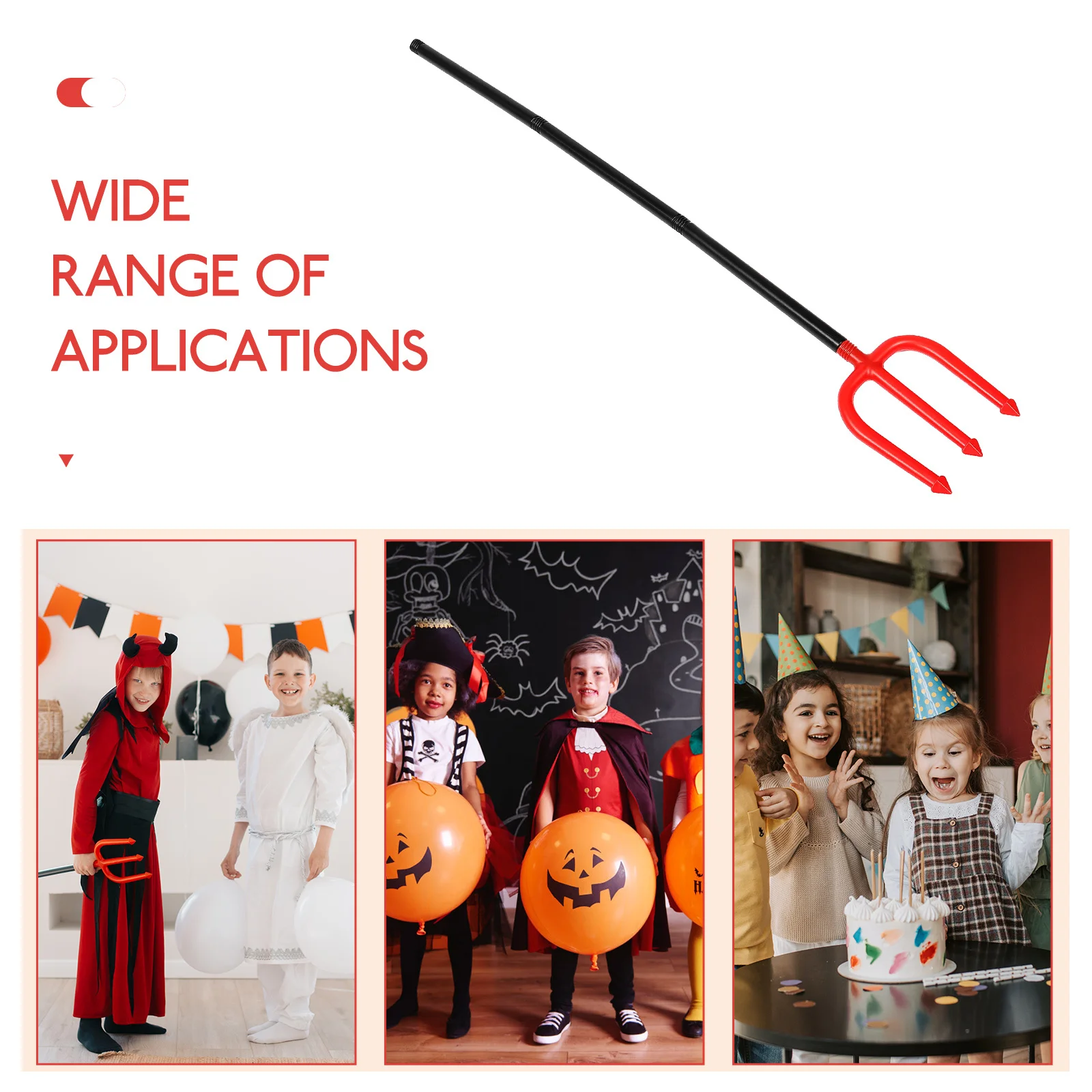 

Пластиковый реквизит для трезубеца дьявола, легкий износостойкий реквизит для косплея на Хэллоуин для костюмированной вечеринки, реквизит с трезубегом