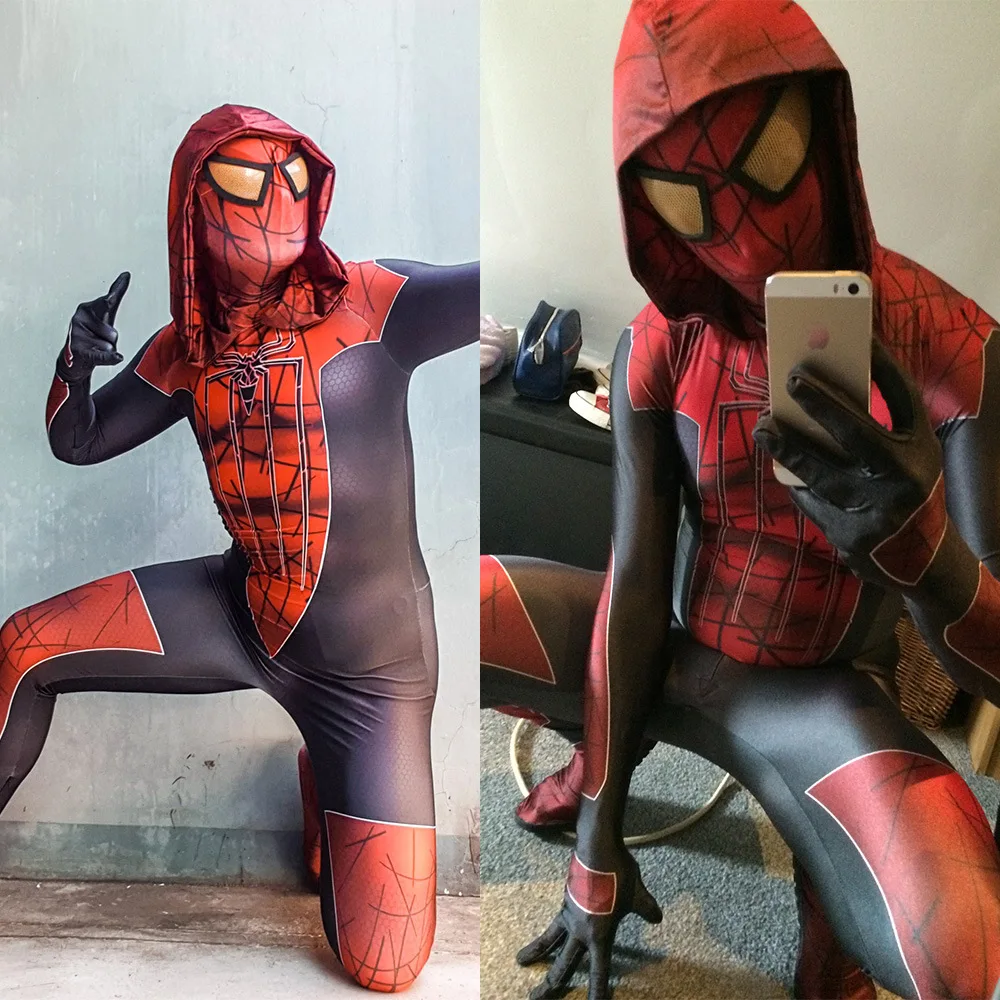 

Amazing Spiderman Cosplay Costume 3D Printed Spandex Halloween Costume Superhero disfraces para Bodysuit Zentai Cosplay Costume