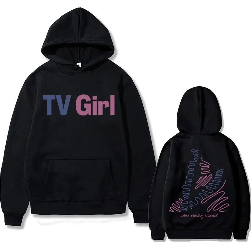 Tv Girl Who Really Cares Graphic Print Hoodie French Exit Pullover Lover's Rock Sweatshirt Men Women Casual Oversized Hoodies