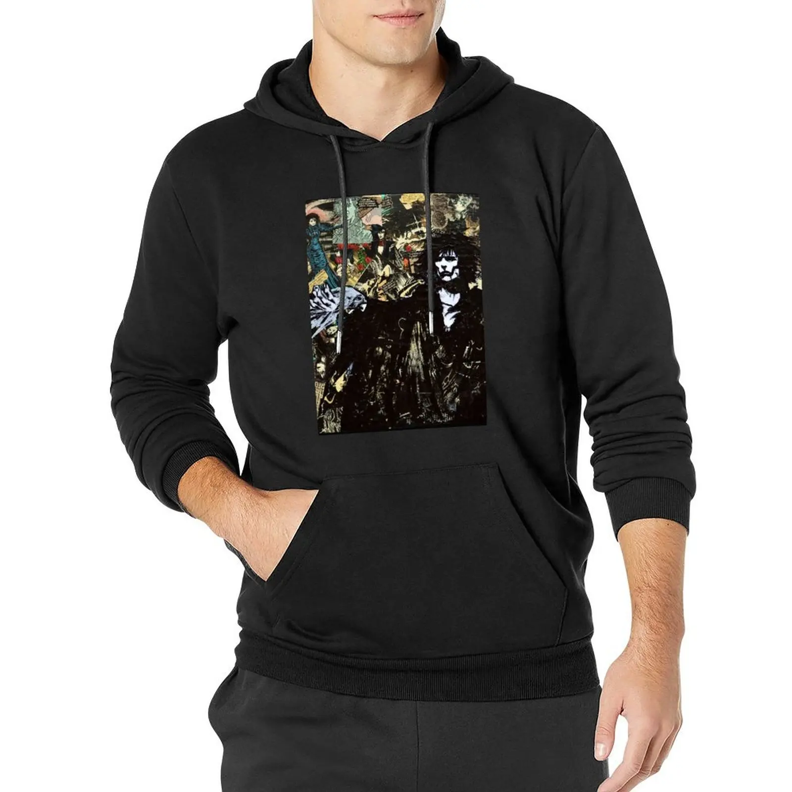 

Sandman Collage Pullover Hoodie осенняя мужская куртка новые особенности толстовок и свитшотов