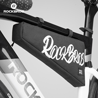 ROCKBROS Large Bicycle Triangle Bag 1.9L Frame Front Tube Bag Cycling Tool Pouch Bag Waterproof Bike Accessory
