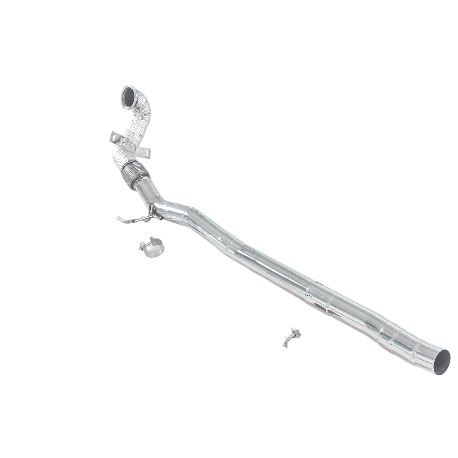 GFC/ for Volkswagen Golf 7.5R 2.0T mk7 cat-free downspout package insulated + polished performance exhaust head