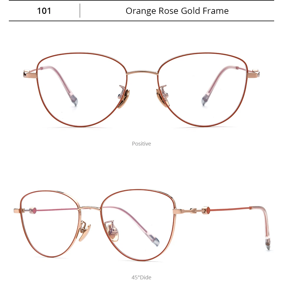 NIANZHEN Brillengestell aus reinem Titan für Herren, 2025, neue Cat-Eye-Marken-Design-Brille, ultraleichte Retro-Brille, Brille 101 – Detail 4