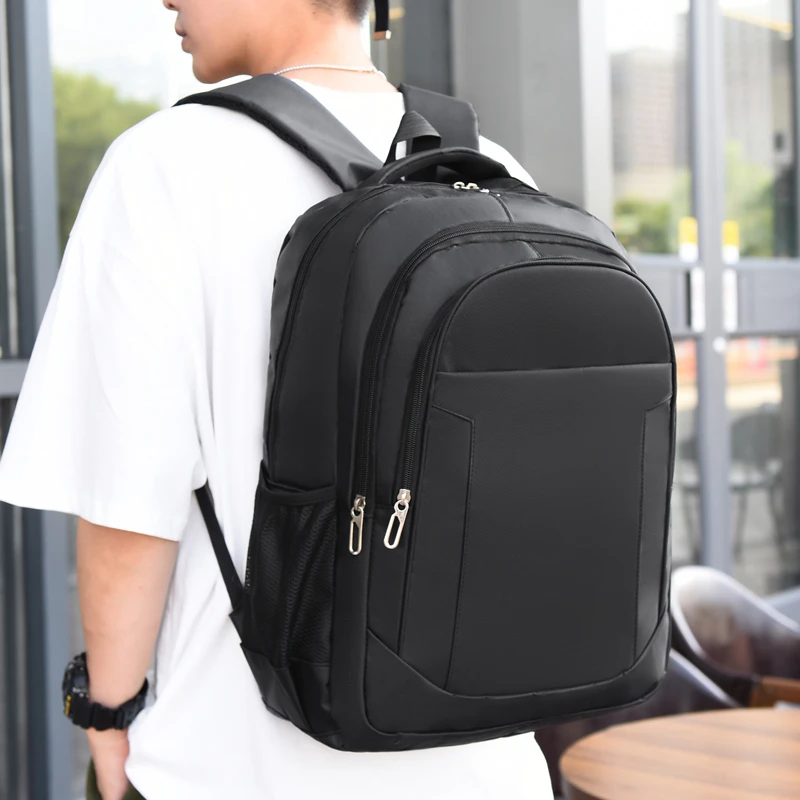 Business Style Men's Backpack For 15.6 Inches Laptop Portable Backpack Multifunctional Male Bag Waterproof High Quality Nylon