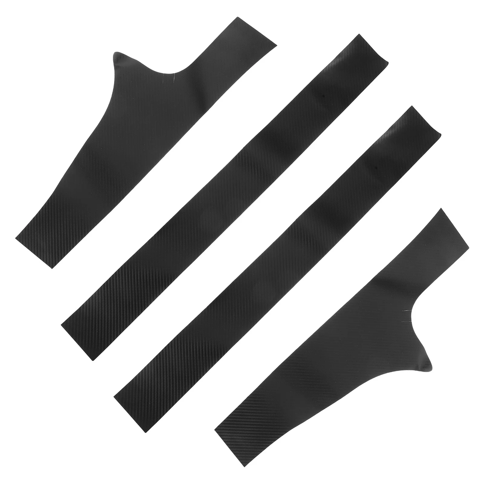 

4Pcs Carbon Fiber Door Sill Protectors Premium Scratch Resistant Car Door Easy Peel and Stick Installation for All