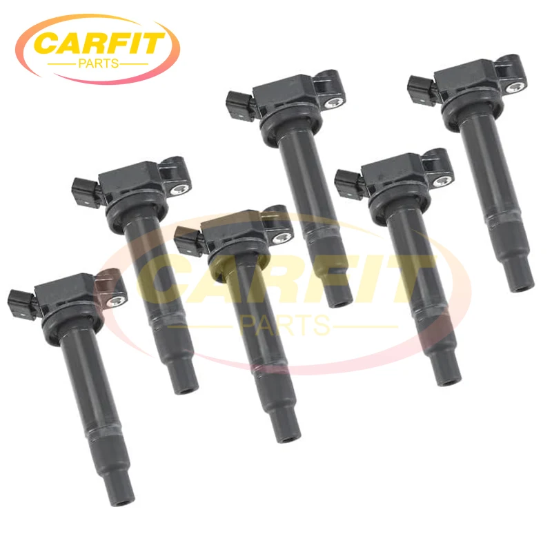 

6Pcs 90919-02234 9091902234 90080-19016 UF267 Ignition Coils For Toyota Camry Avalon Solara Sienna ES300 RX300 RX400h 1999-2008
