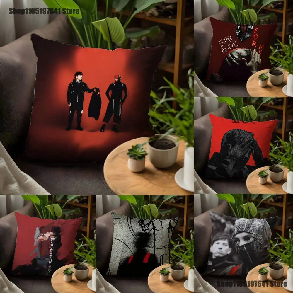 

C-Clancy T-Twentys One P-Pilots Pillow Case For Sofa Decor Car Office Room Printing Cushion Cover Decorations and Protector