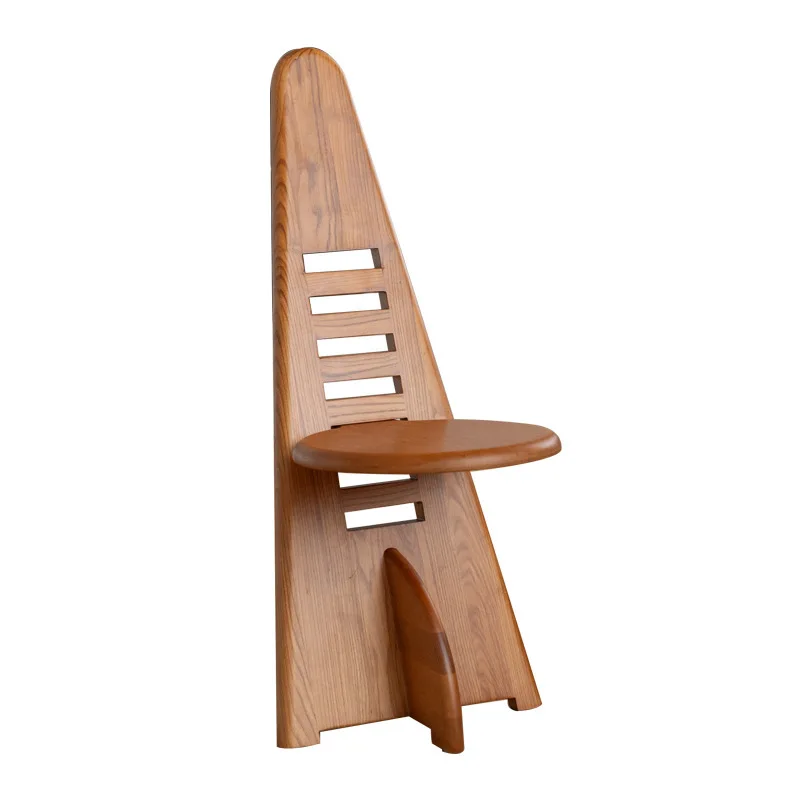 

Medieval niche chair adjustable solid wood dining chair