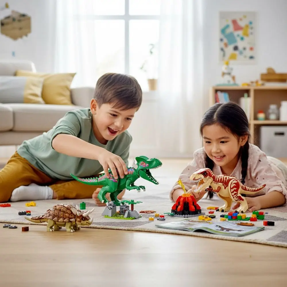 

Mini Size Jurassic Dinosaur Building Brick Assemble Model Awesome Collection Dinosaur Building Blocks Educational Design