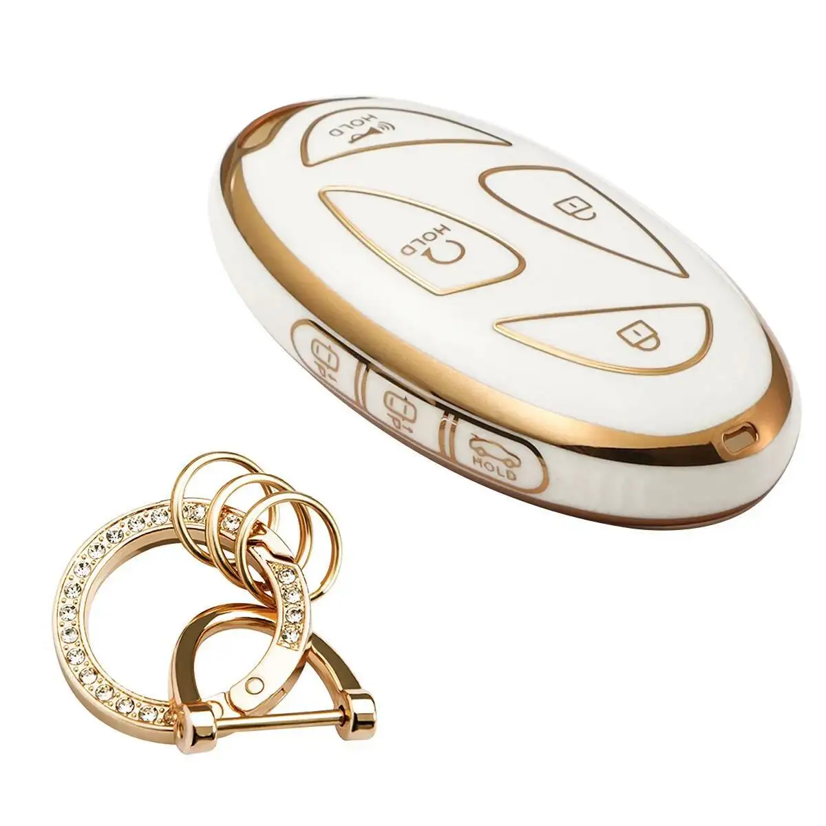 

Чехол для автомобильного ключа из ТПУ для Hyundai Kona SX2 Ev 2023 IONIQ 6 7 2025 Grandeur Gn7, новый Гран-при GN7