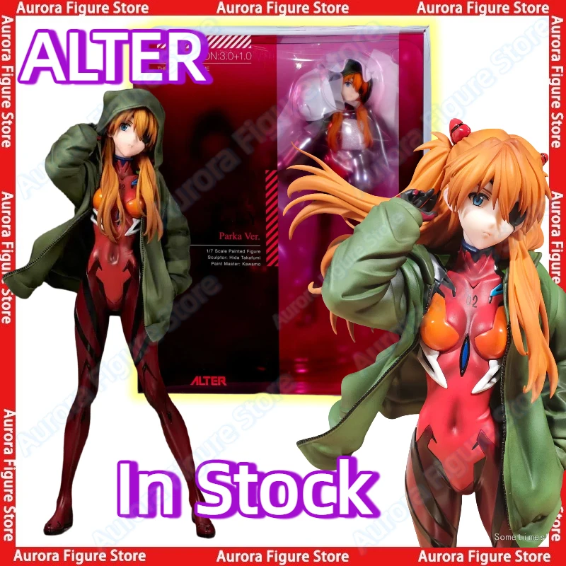 En Stock ALTER 1/7 Evangelion: 3,0 + 1,0 Thrice A Time EVA Asuka Shikinami Langley Sudadera con capucha Ver muñeca figura Anime figuras Juguetes