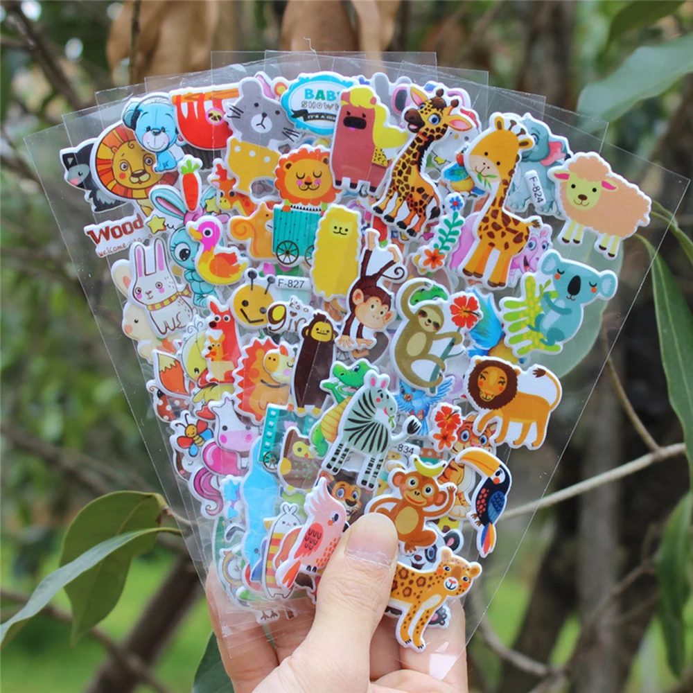 25 Pcs Party Favors Children Birthday Cartoon Stickers Kids Stickers 3D Pinata Goodie Bag Fillers Giveaway Gifts For Boys Girls