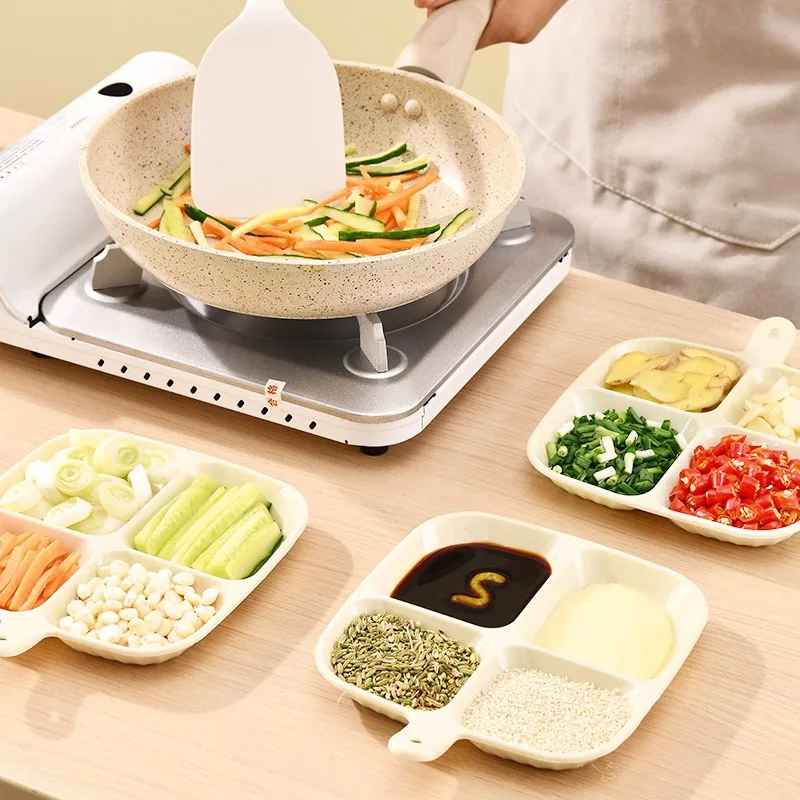 Preparation plate wall mounted hot pot flavor plate, soy sauce dipping seasoning, vegetable storage tool, kitchen utensils, vege