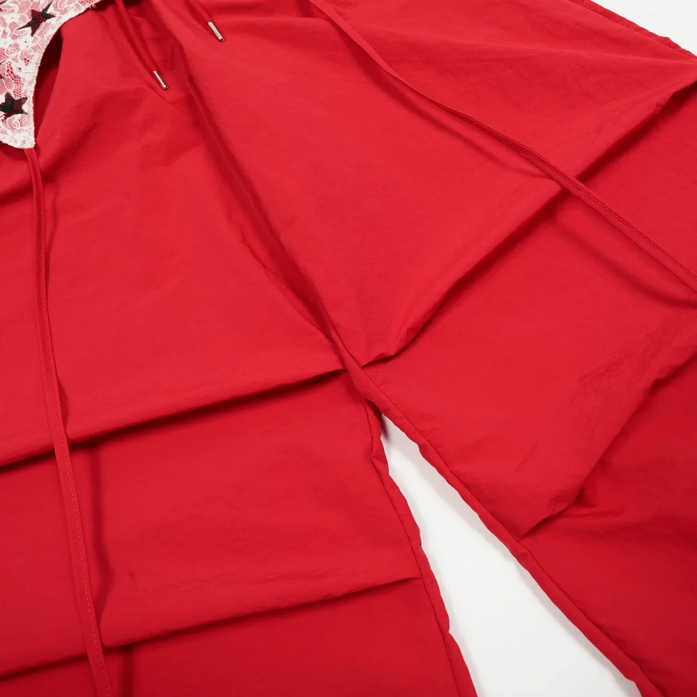 Asymmetrical Designer Patchwork Elastic Waist Pants Trousers for Women Ladies Sloth Oversized Loose Streetwear Grunge Y2k Goth