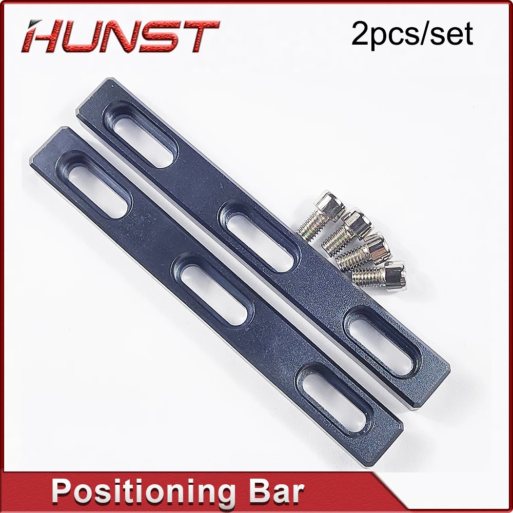 

Hunst Worktable Positioning Bar 2pcs 130*16mm Dia.6mm + 4pcs Positioning Screw for DIY Fiber & Co2 & UV Laser Marking Machine