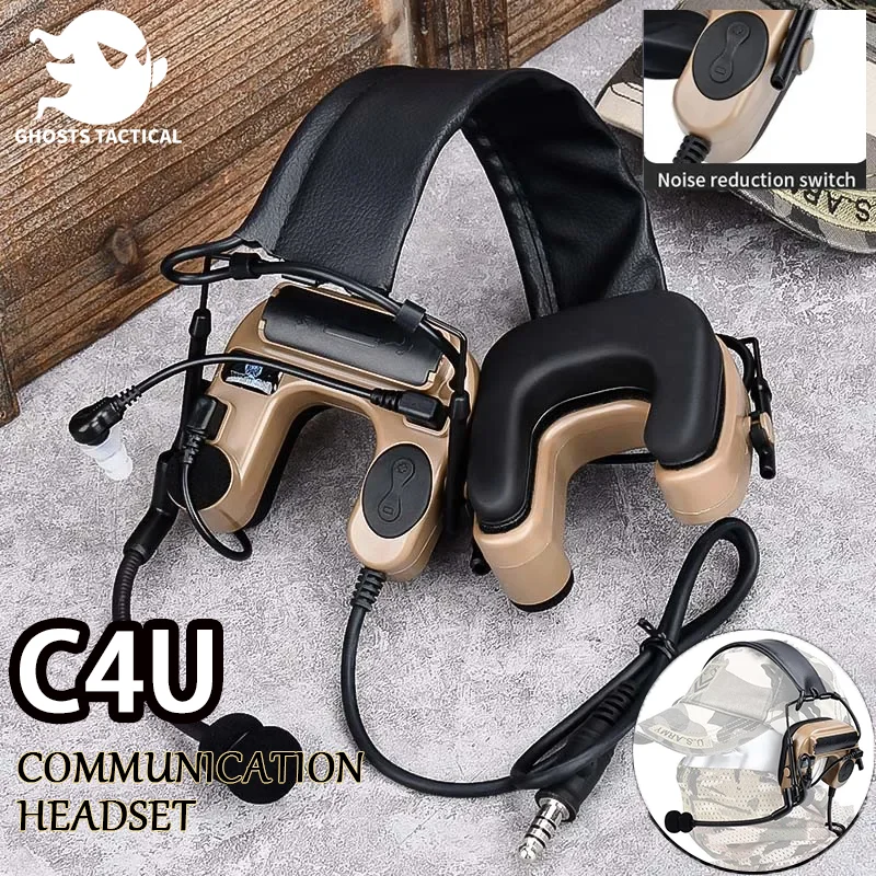 

Tactical COMTAC IV Military In Ear Pickup And Noise Reduction Aviation Headset Outdoor Communication Headset Protection Earmuffs