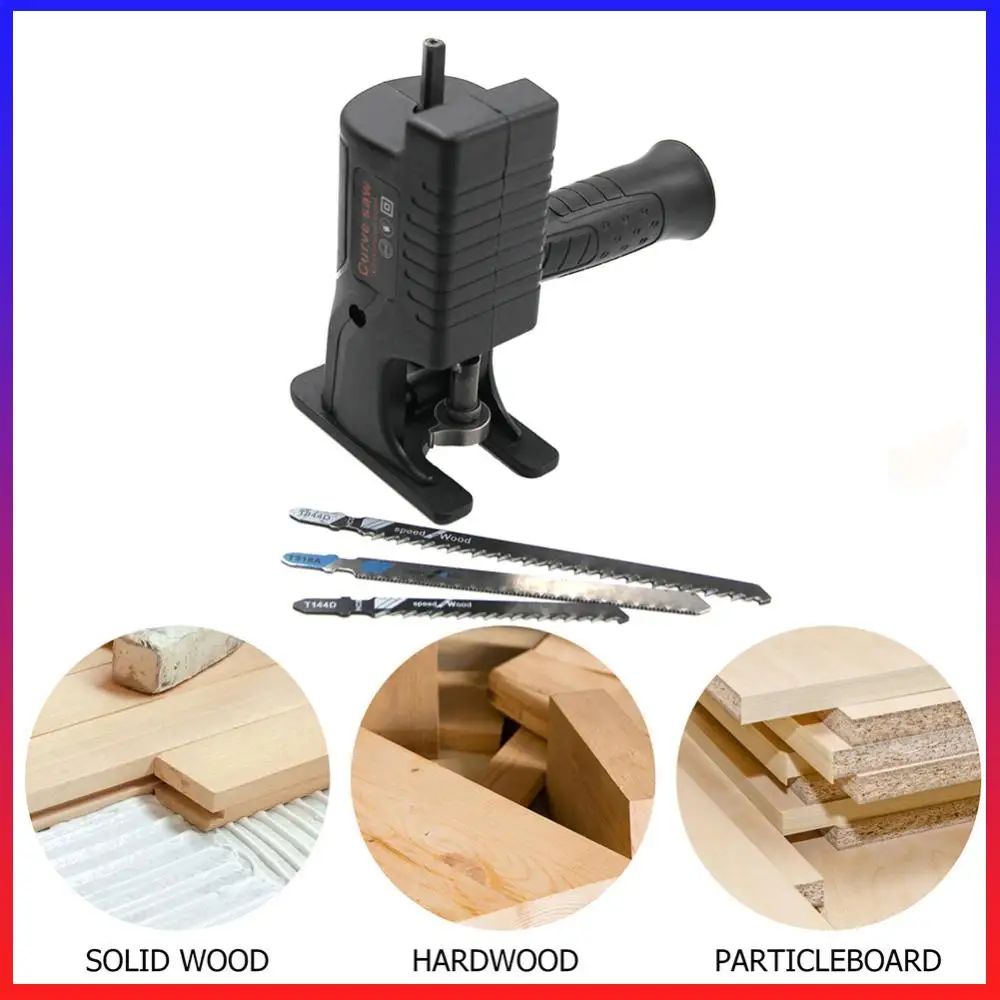 

Portable Reciprocating Saw Adapter Drill To Jig Saws Cutting Tool Reciprocating Saw Attachment for Wood Metal Plastics Cutting