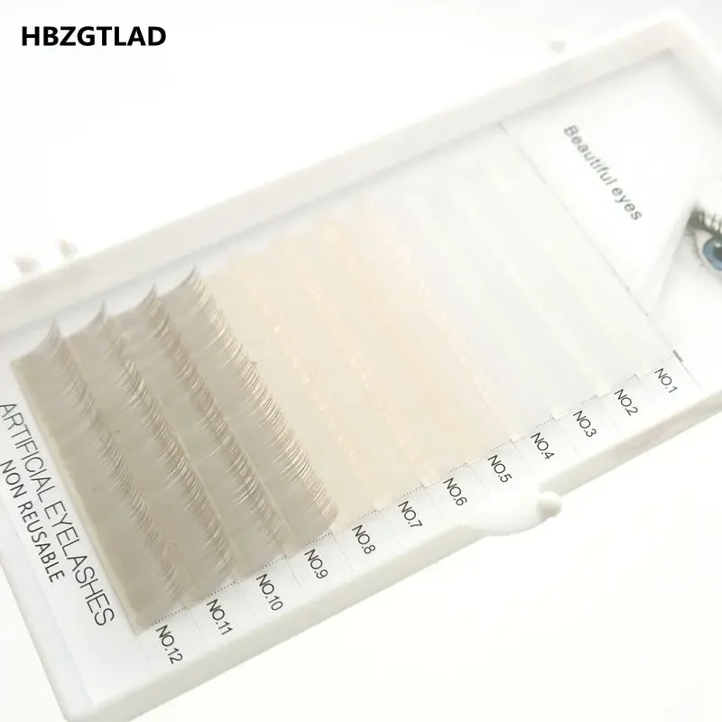 HBZGTLAD C/D Curl 0,07/0,1 mm 8-15 mm falsche Wimpern blau + grün + königsblaue Wimpern individuelle farbige Wimpern Künstliche Wimpernverlängerungen