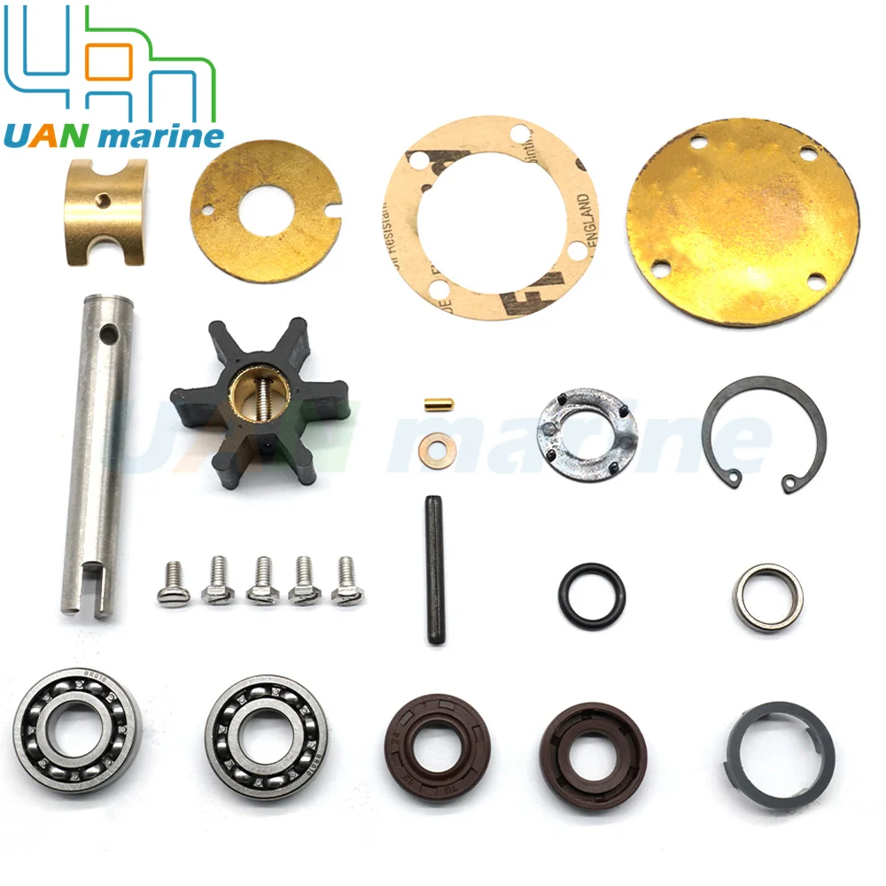 21951414 875756 858065 840557   Kit de reparo do eixo da bomba de água do mar cru para volvo penta drives 2001 2002 2003 md5a b c 3586496