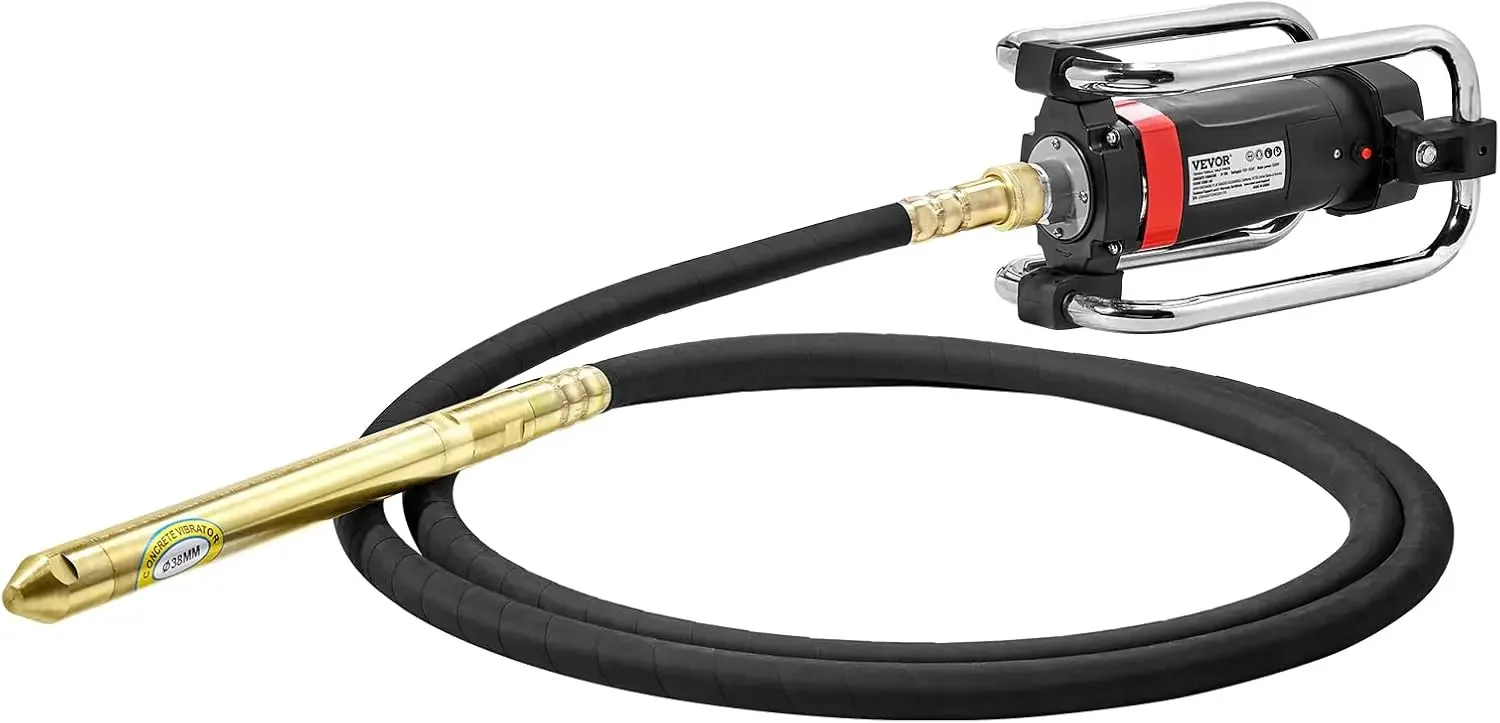 

Concrete Vibrator, 1300W Power, 16000 Vibrations Per Minute, Durable 2HP Copper Engine, Portable for Construction, Comes with