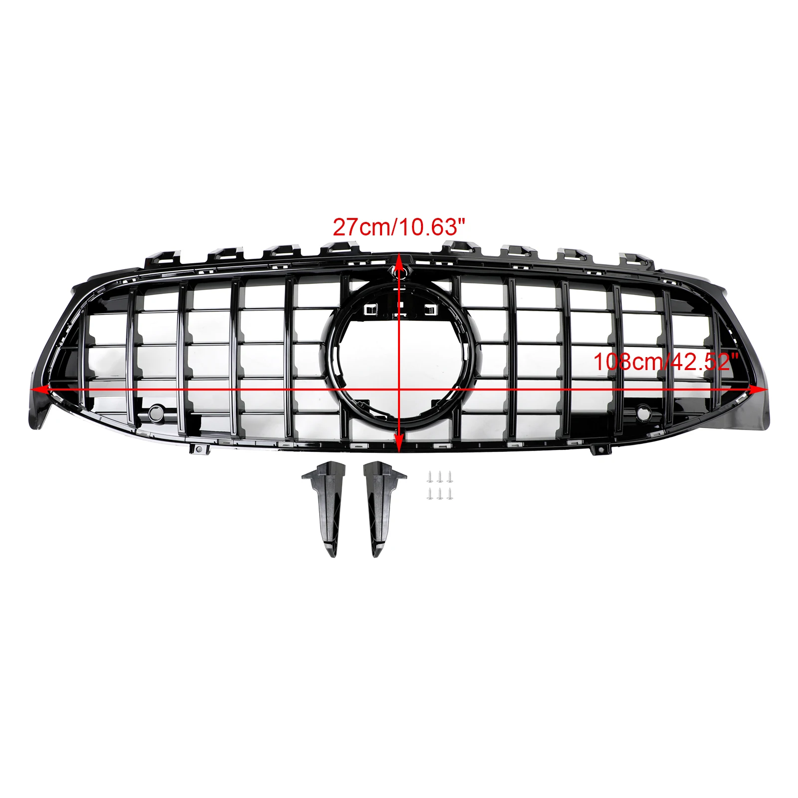 Artudatech Black Front Bumper Grille Grill Fit Mercedes CLA Class W118 C118 2020-2024 GTR