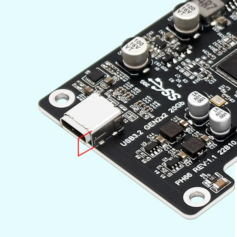 ASM3242 PCI-E Adapter Card PCI-E to Type -C USB3.2 Gen2 Riser Expansion