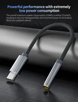 KZ AM01 Type-C to 3.5mm Audio Adapter 32bit/384kHz Hi-Fi DAC + IC Amplifier Dual Chip Earphone Audio Cable cheap wireless