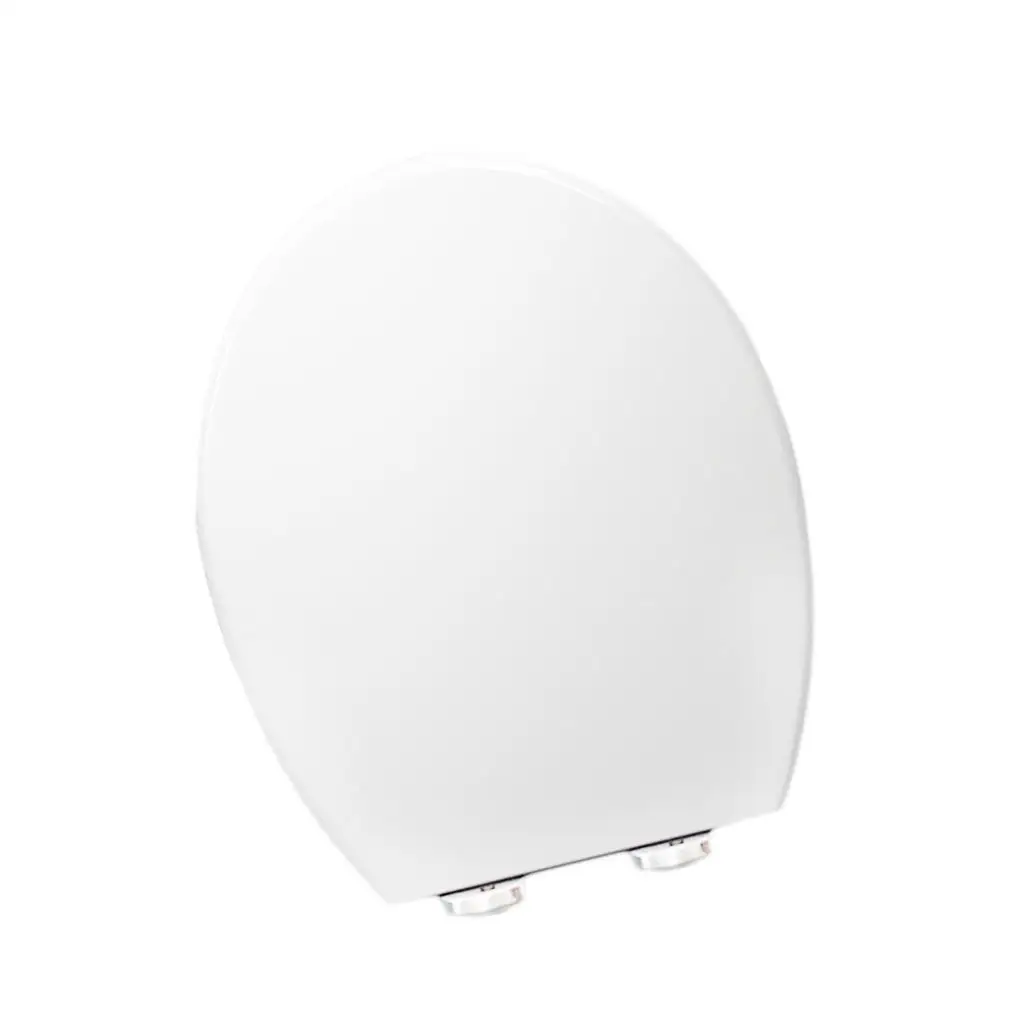 White Closestool Seat Lid Removable Soft Close Toilet Cover Easy Install for Home Bathroom