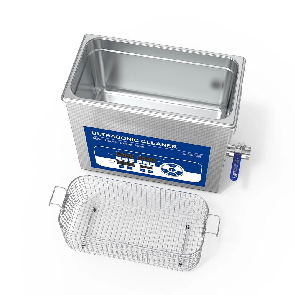 Ultrasonic Cavitation Machine Digital Timer Cleaning for Glass PCB Jewelry Eyeglass Dental Ultrasonic Cleaner