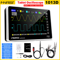 FNIRSI-1013D 7 Inches Mini Touch Screen Tablet Digital Oscilloscope Dual Channel 100M Bandwidth 1GS Sampling Rate US EU Plug
