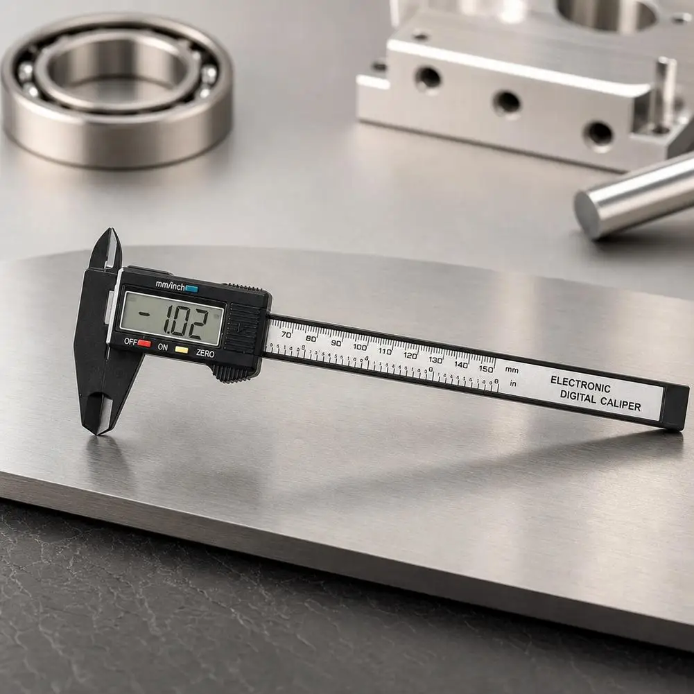 150mm Electronic Digital Caliper Carbon Fiber Digital Ruler for Accuracy Dial Vernier Caliper Gauge Micrometer Measuring Tool