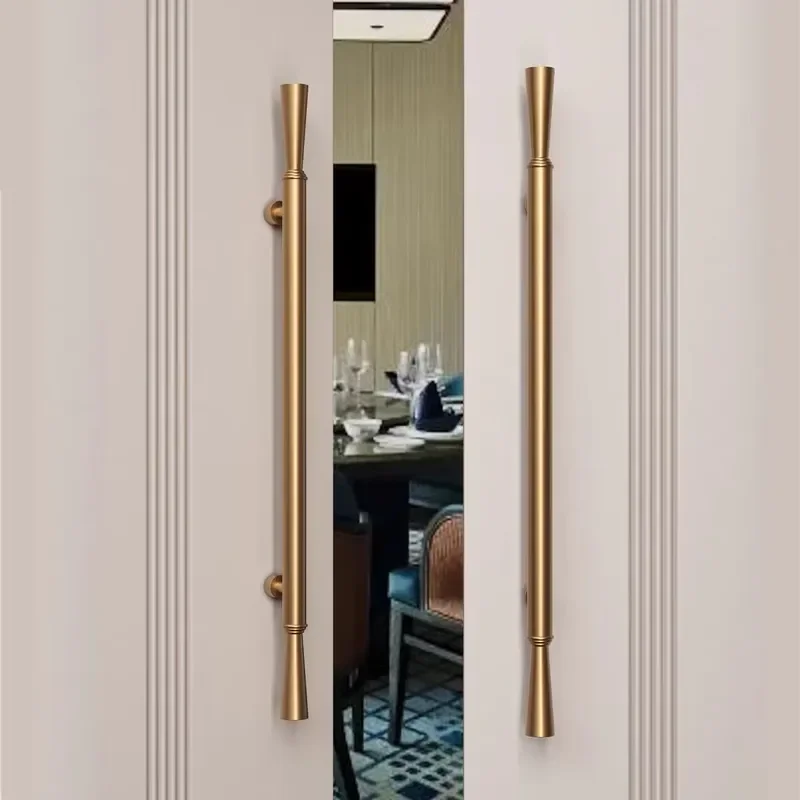Hot Sale Modern Bronze Black Rose Gold Sliding Door Handle Aluminum for Glass or Wooden Doors